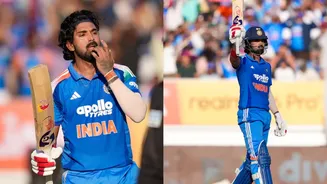 IND vs NZ: KL Rahul’s Unique Celebration Steals the Spotlight After Gritty Rajkot Hundred! What's The Meaning Behind It?