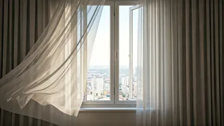 Maximize Natural Airflow In City Homes Via Sheer Drapes