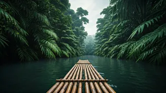 Rainy Season Brings Bamboo Rafting Back Into Focus