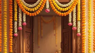 How To Decorate Entrance Doors For Durga Puja And Navratri Using Simple DIY Decor Hacks