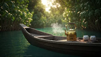 Chaya Chechi: Kerala's Viral Floating Chai Stall Offers a Moment of Serenity