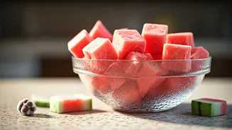 Hydrate Hot Canines Comfortably By Serving Frozen Raw Watermelon Bites