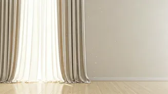Light Breezy Sheer Drapes Boost Natural Sunlight In Minimalist Rentals