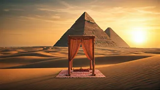 Indian Couple's Fairytale Wedding at the Pyramids of Giza: A Historic First