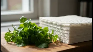 Why Storing Wet Coriander Destroys Monsoon Fritter Batters And The Smart Paper Towel Solution