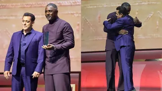 Salman Khan Greets Idris Elba at Film Fest