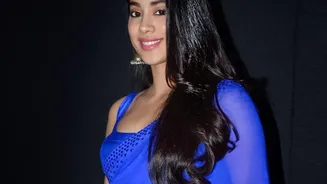 Janhvi Kapoor's saree style for Navratri
