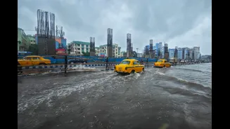 Cyclonic Circulation and Monsoon Trough Trigger Heavy Rainfall Across India