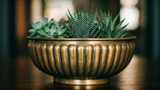 Ancient Brass Vessels Are Low-Key The Best Plant Planters