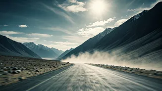 Himalayan Backcountry Roads Face Thrilling High Velocity Winds Today