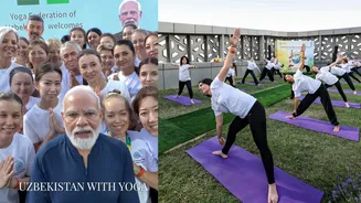 'Uzbekistan Loves Yoga': PM Modi Attends Special Session in Tashkent | WATCH