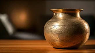Upcycled Heavy Brass Vessels Are Hottest Living Room DIYs