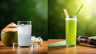 Summer Refreshment Showdown: Coconut Water vs. Sugarcane Juice for Hydration & Cooling