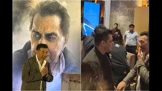 Sunny Deol Gets Emotional Posing With Dad Dharmendra’s Poster, Greets Salman Khan At Ikkis Screening | Watch