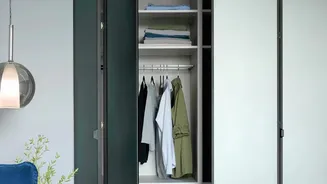 Small Bedroom Furniture Layouts In Context: Using Vertical Storage Instead Of Floor Clutter