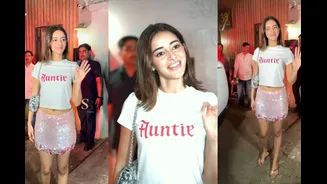 ‘Auntie’ Ananya attends Alanna’s baby shower