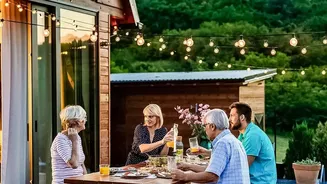 Turn a Garden into a Comfortable Tea Party Setting for Birthdays or Friend Gatherings
