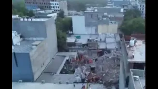 At Least Nine Dead After Five Storey Building Collapses In Delhi's Mehrauli | Video
