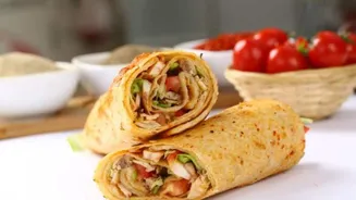 Power up your mornings with lentil sprout wraps
