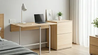 Optimize Compact Bedroom Spaces With Modular Drop Leaf Desks