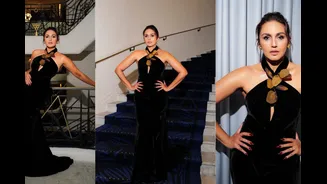 Huma Qureshi Makes A Striking Final Appearance At Cannes In Oscar de la Renta