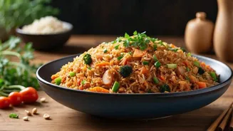 Quick and tasty: Spicy hummus fried rice