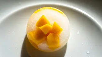 Skip Sugary Desserts For Fresh Coconut Mango Ice Drops