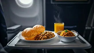 Surprise Indian Feast Aloft: Passenger's Amusing Air India Halwa Puri Chana Experience