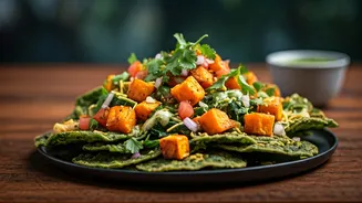 Crispy Shakarkand Palak Patta Chaat Beats Rainy Blues