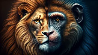 Lion or Monkey: Optical Illusion Reveals Your Inner Leader or Creative Spark!
