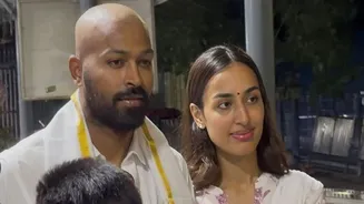 Hardik Pandya goes bald as he offers prayers at Tirumala temple with girlfriend Mahieka Sharma