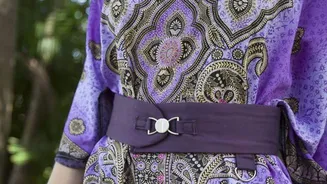How to wear statement fabric belts