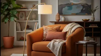 Retro Lamps And Curved Chairs Bring Personality Without Major Renovation