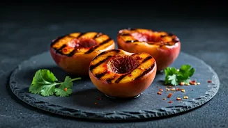 Why Young Delhi Foodies Love Chili Glazed Grilled Peaches Trend