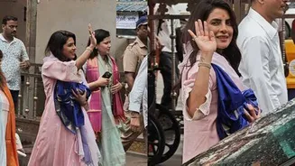 Chopra visits Siddhivinayak Temple with daughter Malti after Hyderabad shoot