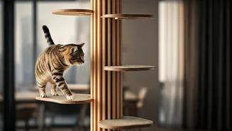 Why Vertical Wooden Steps Are Critical For High Rise Cats