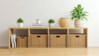 Maximize Tiny Studio Apartment Space Using Sustainable Bamboo Storage Baskets