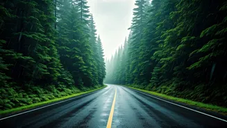 Green Roads Make Rainy Getaways Look Unreal