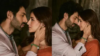 Tu Meri Main Tera Main Teri Tu Meri: Kartik's Ray Holds Ananya's Rumi Close In Romantic Pics From Dil Musafir