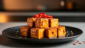 Honey-Chilli Tofu Makes Swicy Sound Delicious