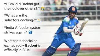 IND vs NZ: Why Ayush Badoni?! Fans Left Surprised As BCCI Names LSG Star As Washington Sundar's Replacement