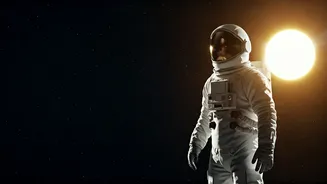 Space Suits Are White To Reflect Harsh Unfiltered Solar Radiation