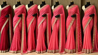 Pink Sarees: Festive Fashion for Indian Women