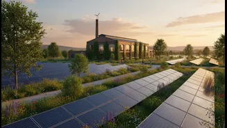 The 18.3MW Facility Turns Factory Grounds Into A Multi-Use Landscape