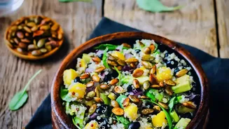 Quick global recipes with cooked quinoa