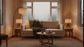 Small Flats Can Use Warm Lighting To Feel Less Gloomy During Rains