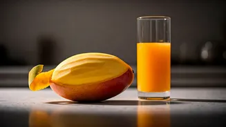 Clean Mango Peeling Tutorial Using A Drinking Glass Breaks Internet