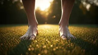 Indian Parks Witness Influx Of Barefoot Morning Grounded Walking Devotees