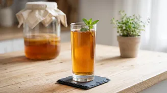 Step-by-step guide to brewing probiotic-rich kombucha using black tea and SCOBY starters