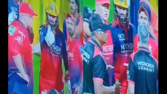 [WATCH] Rajat Patidar, Dinesh Karthik confront umpires over strategic time out during RCB vs CSK match